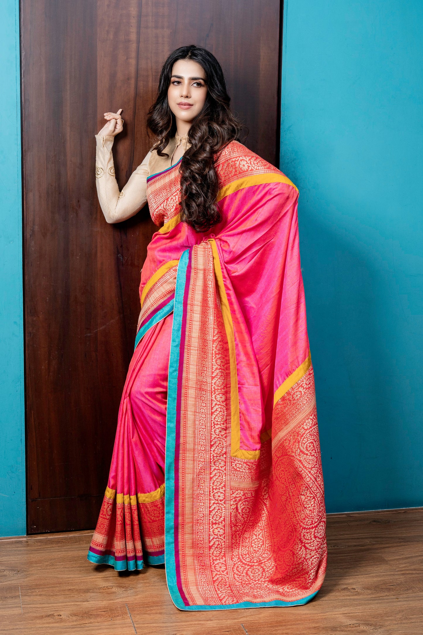 Signature Jesal Vora Banarasi Silk Saree Set