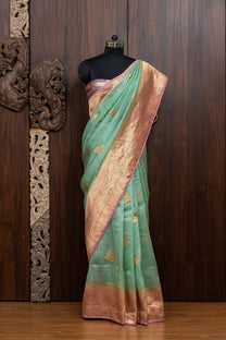 Banarasi Organza Saree Set