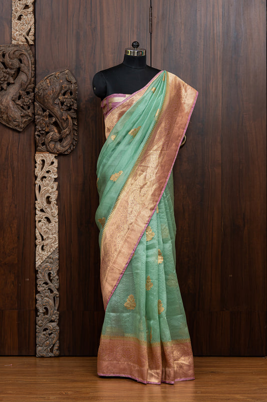 Banarasi Organza Saree Set