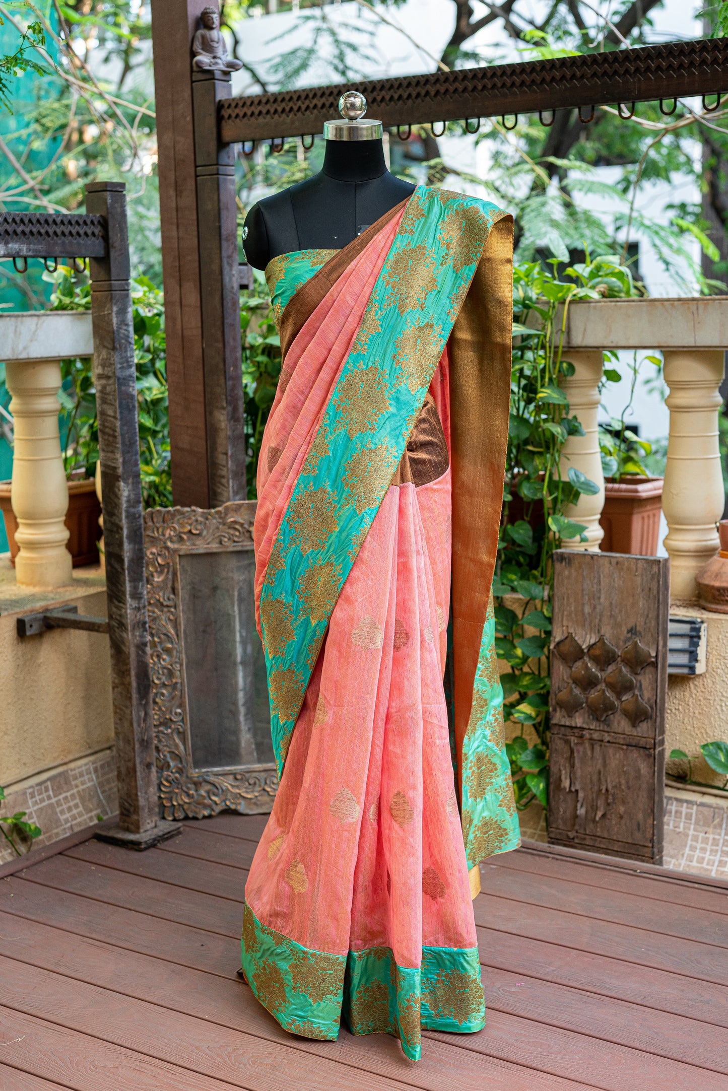 Banarasi Cotton Saree Set