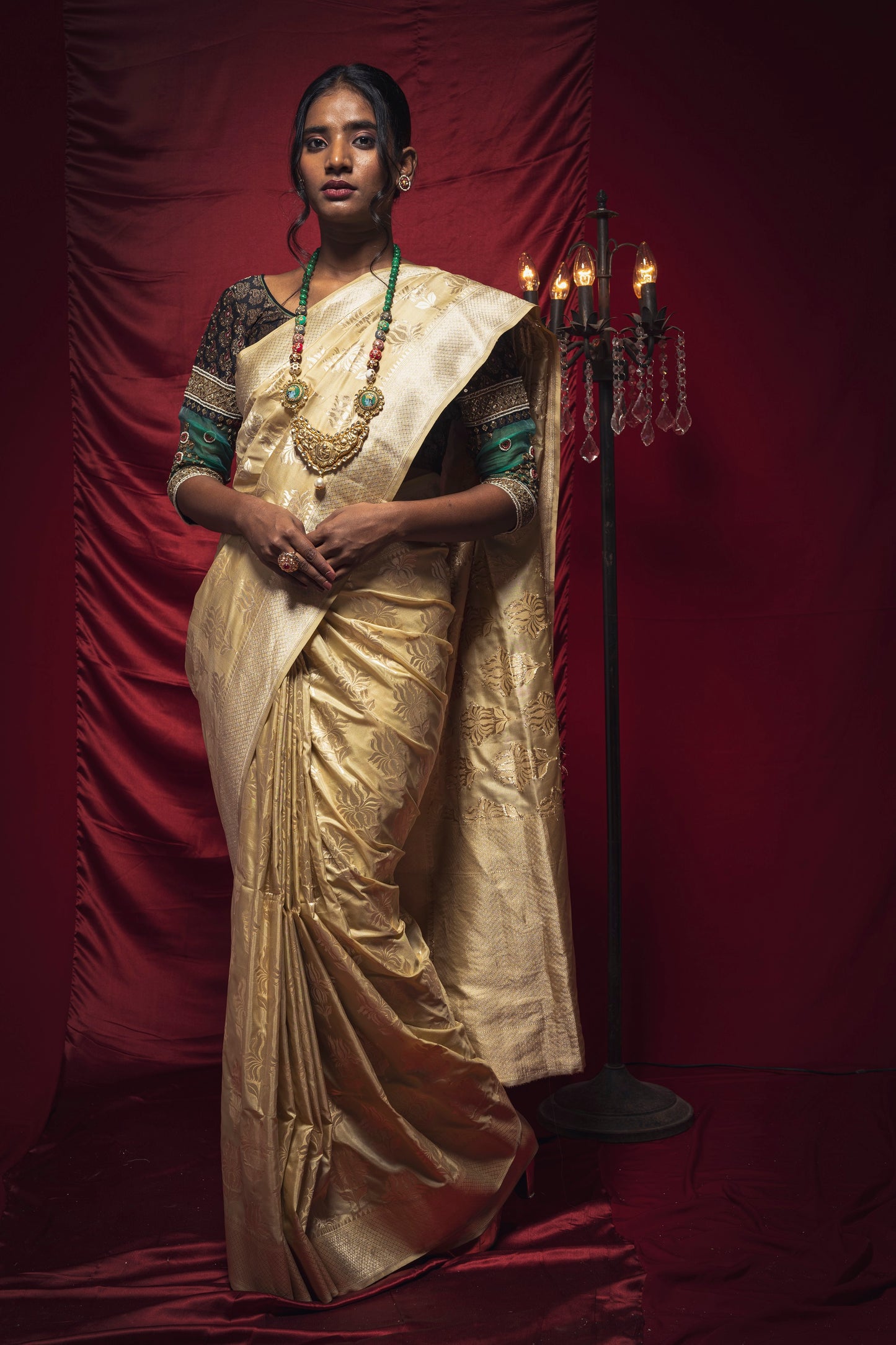 Banarasi Silk Saree Set