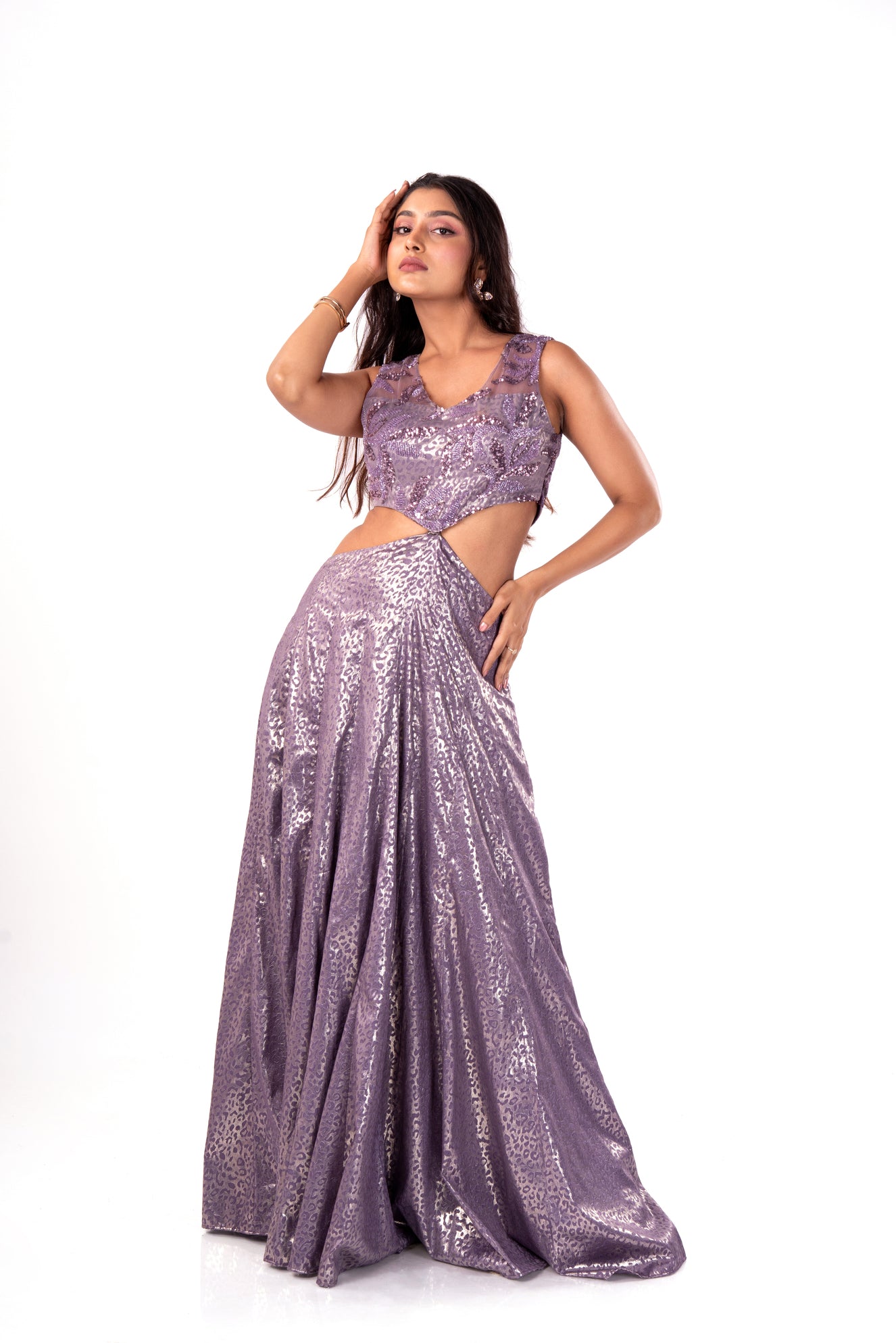 Detachable Mauve Gown