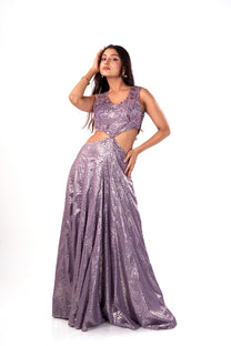 Detachable Mauve Gown