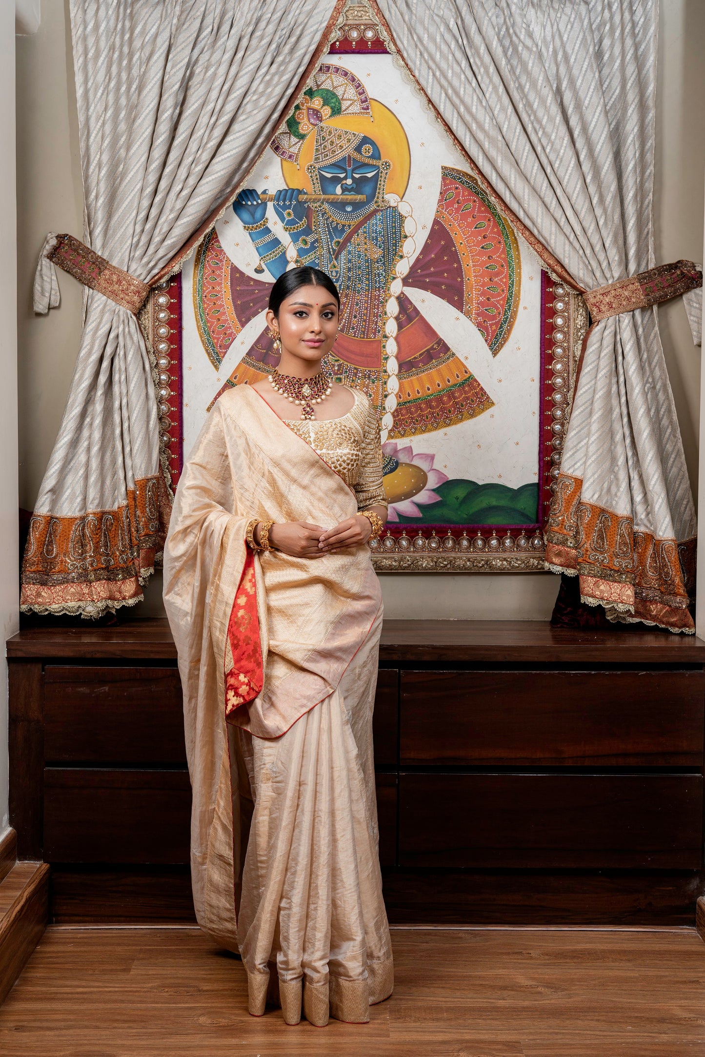 Banarasi Tissue Saree Set