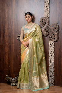 Banarasi Soft Organza Saree Set