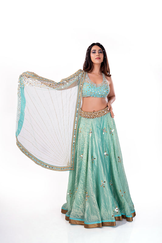 Sky Blue Lehenga Set