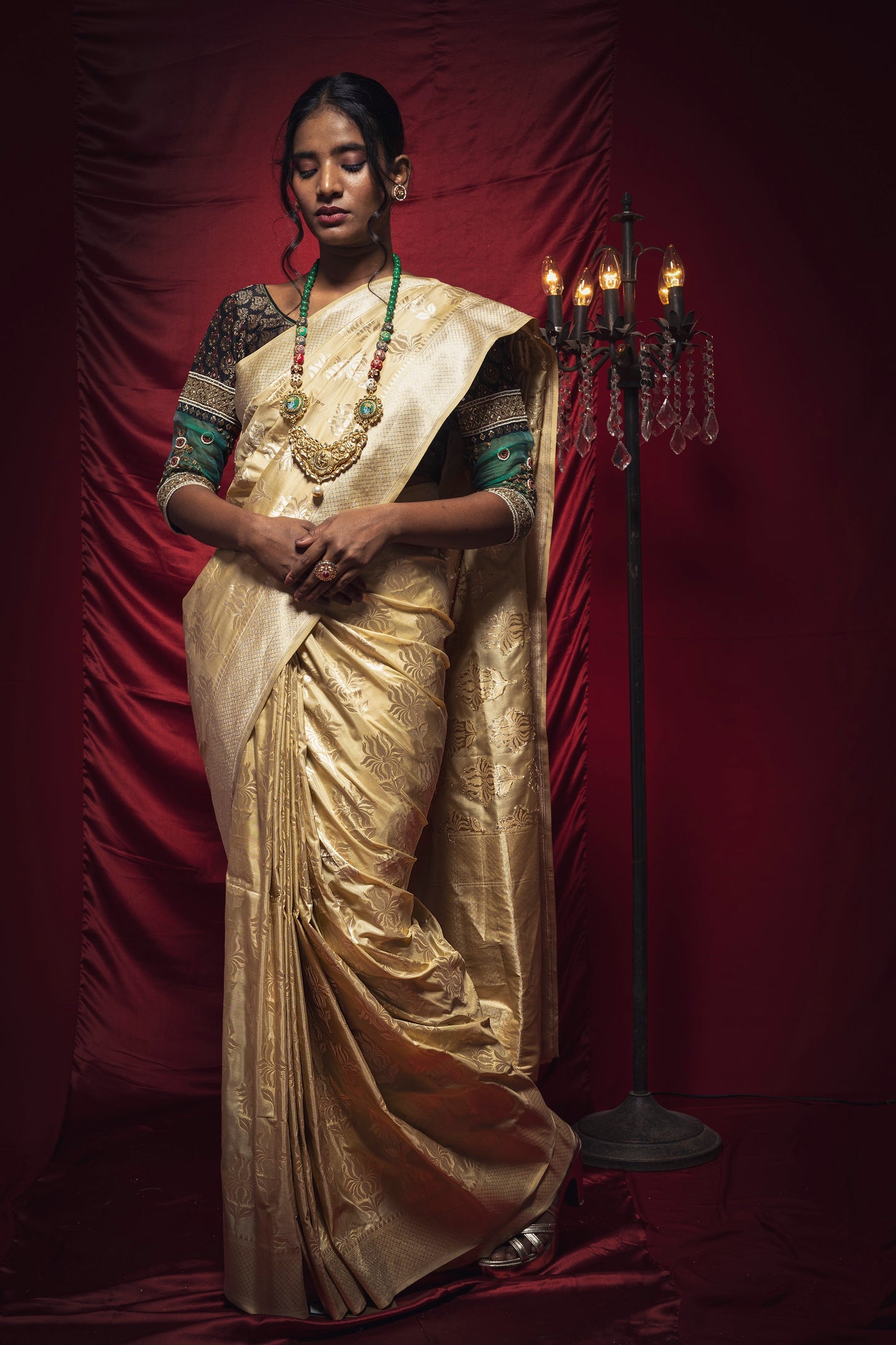 Banarasi Silk Saree Set