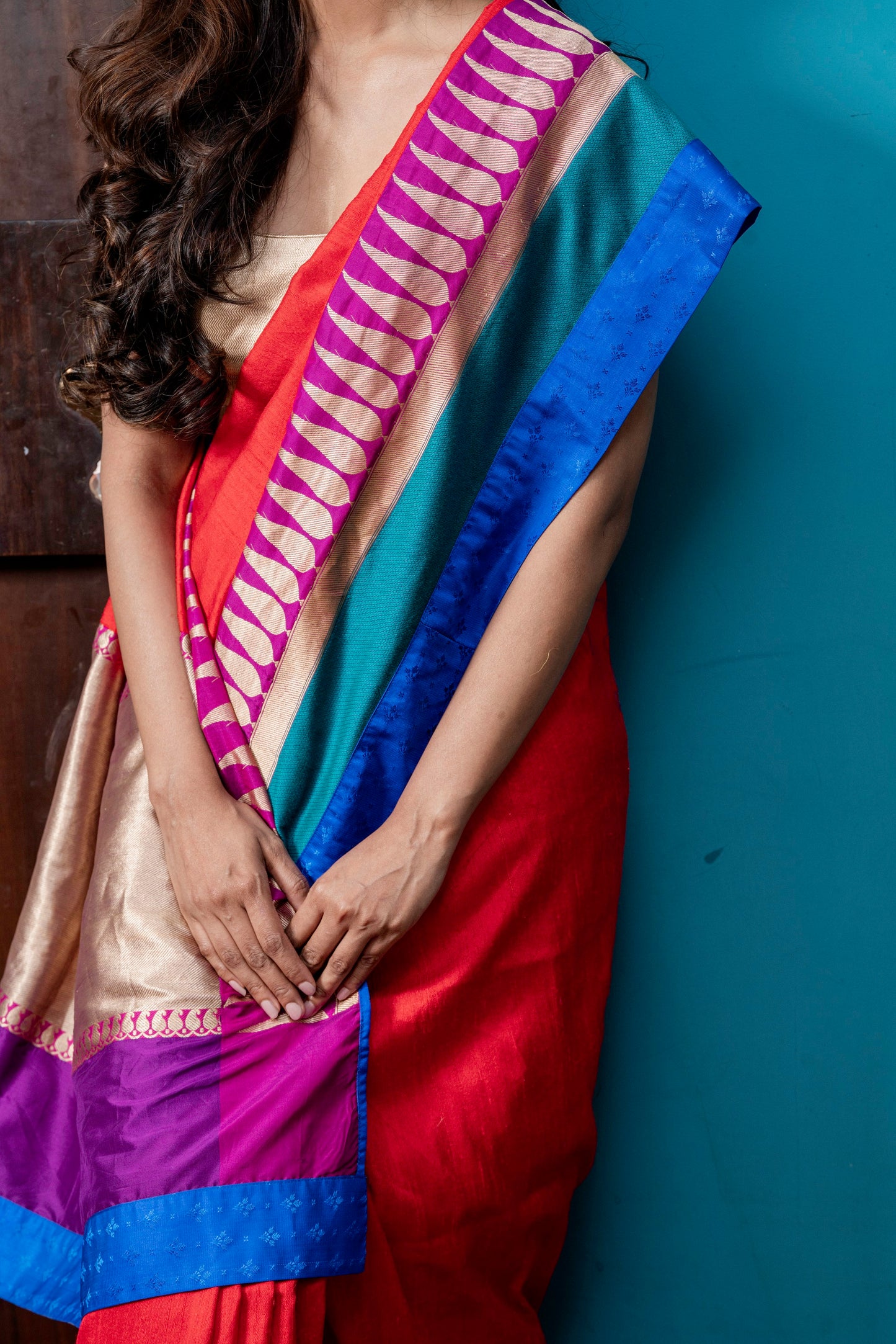 Signature Jesal Vora Banarasi Silk Saree Set