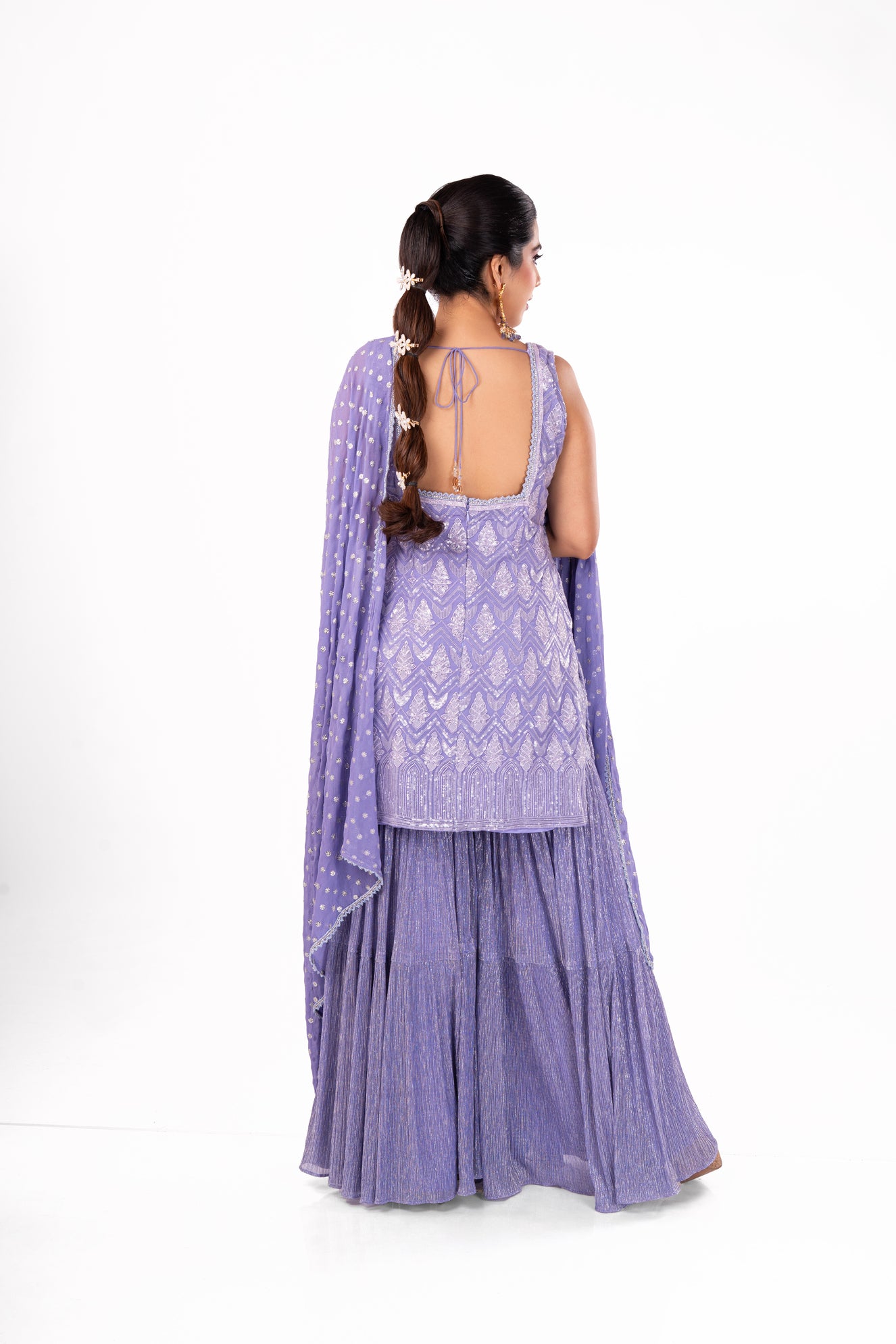 Lavender Sharara Set