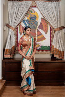 Signature Jesal Vora Banarasi Tissue Saree Set