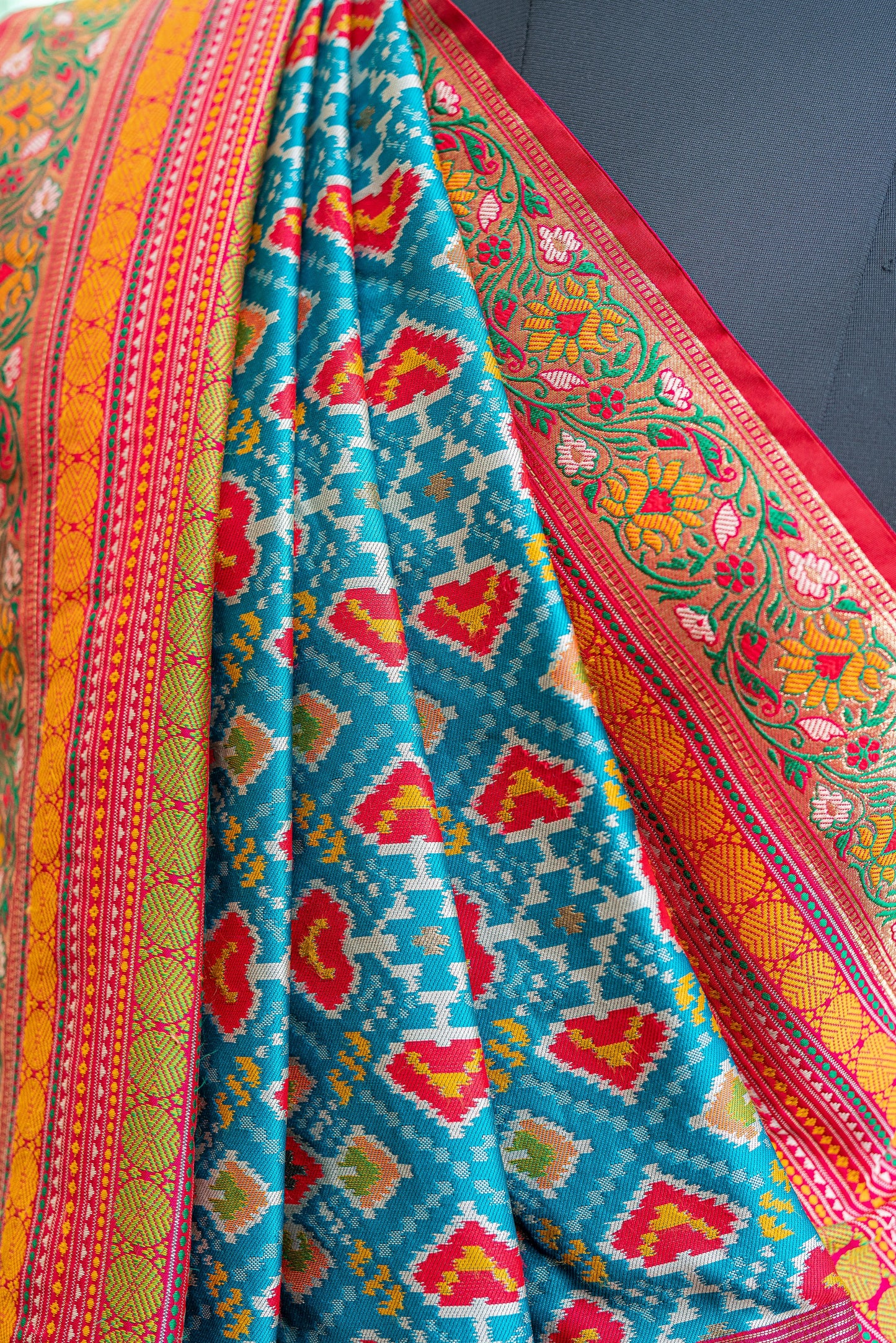 Banarasi Patola Silk Saree Set