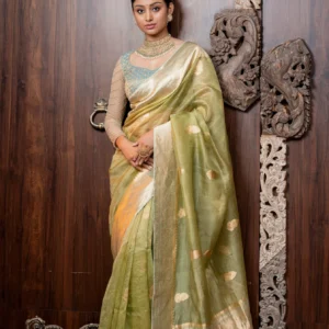 Banarasi Soft Organza Saree Set