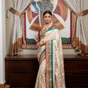 Signature Jesal Vora Banarasi Tissue Saree Set