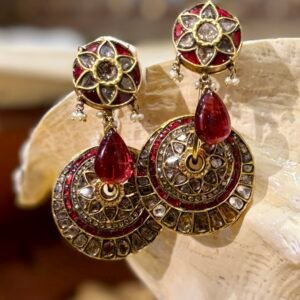 red earrings